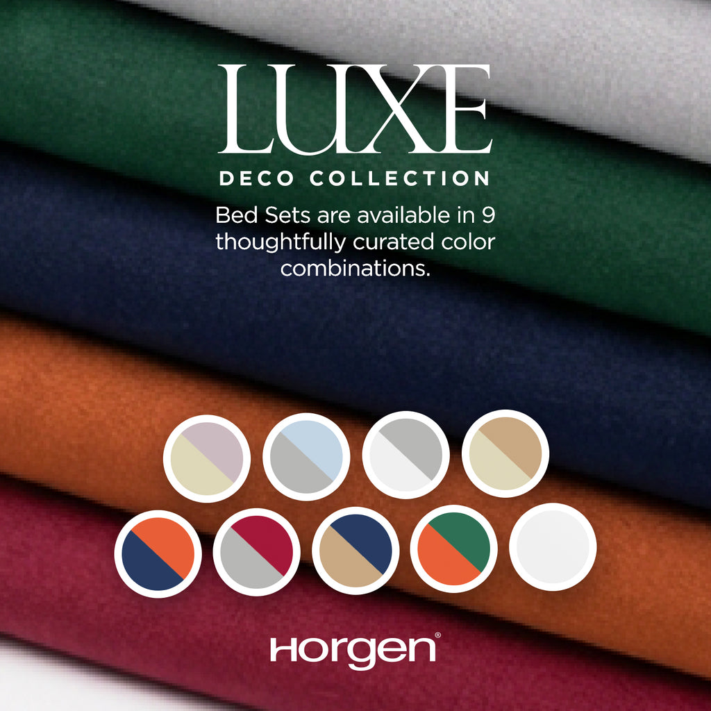 Luxe Collection, Deco Series Egyptian Cotton Bed Set (Quilt Cover Included)