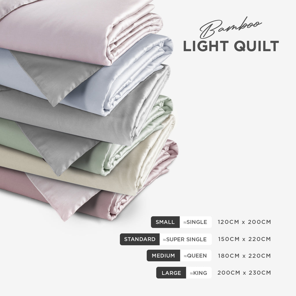 Bamboo Lyocell, Silky Soft Light Summer Quilt Blanket
