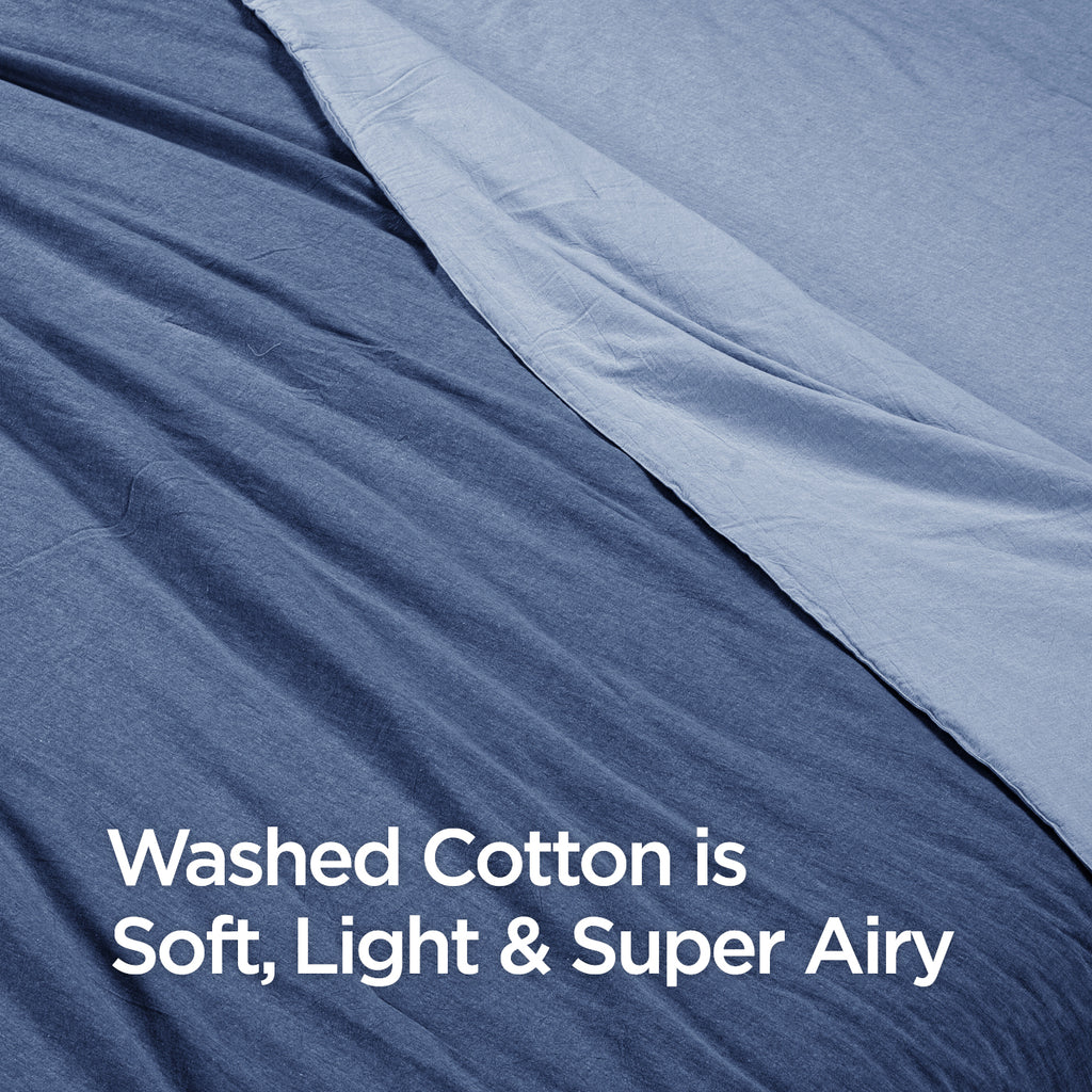 Washed Cotton Collection, Light Summer Quilt Blanket