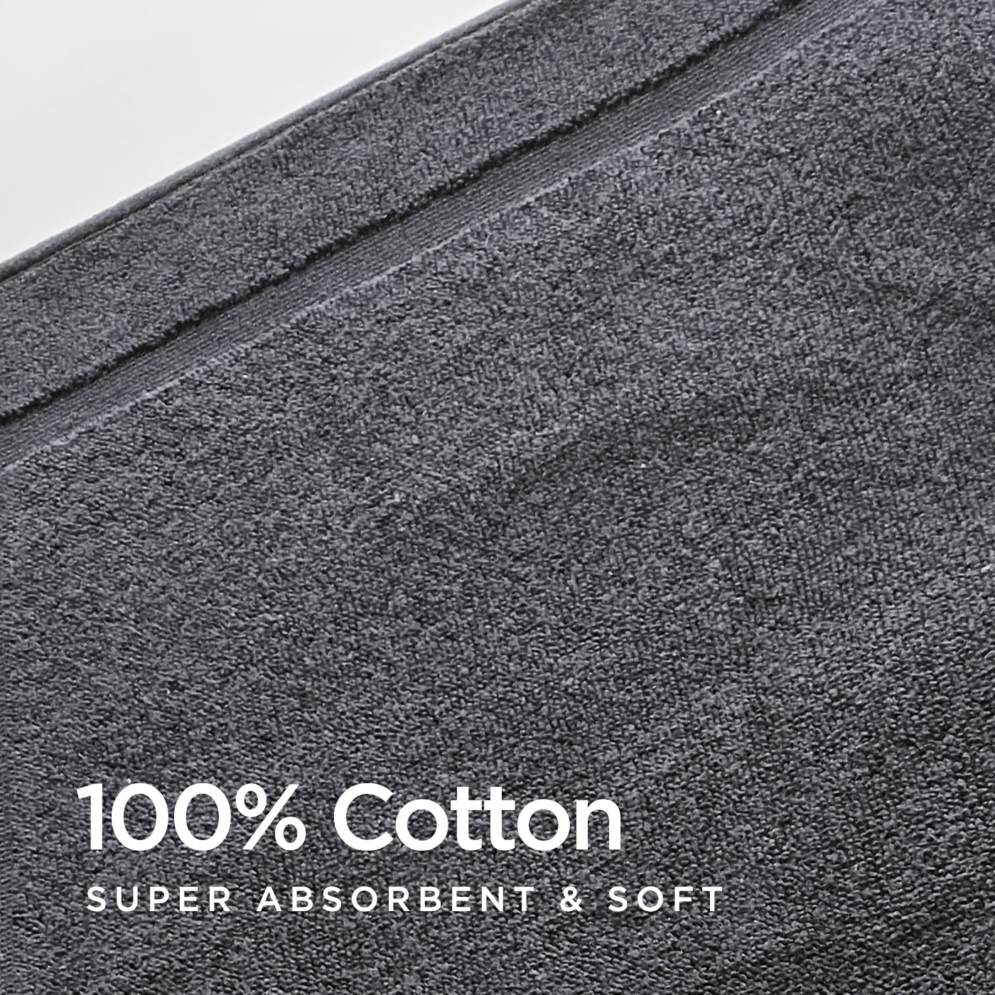 Resort Collection, Combed Cotton Bath Mat with Anti Slip TPR Reverse (1 For 1 Deal)