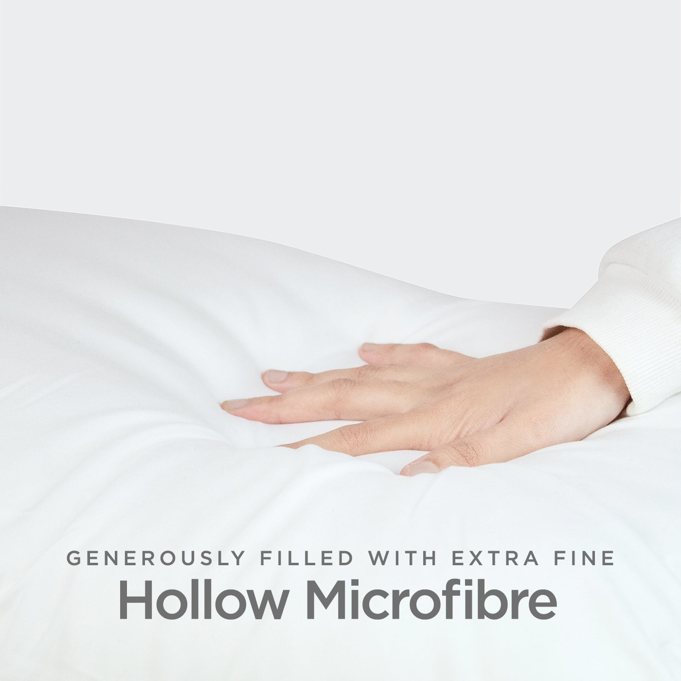 Sleep Essentials Collection, Silky Soft Mibrofibre Pillow