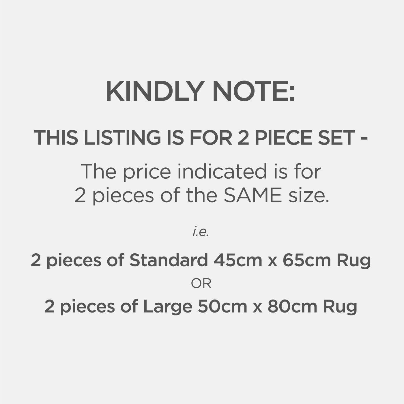 Resort Collection, Anti Slip Bath Mat Rug (1 For 1 Deal)
