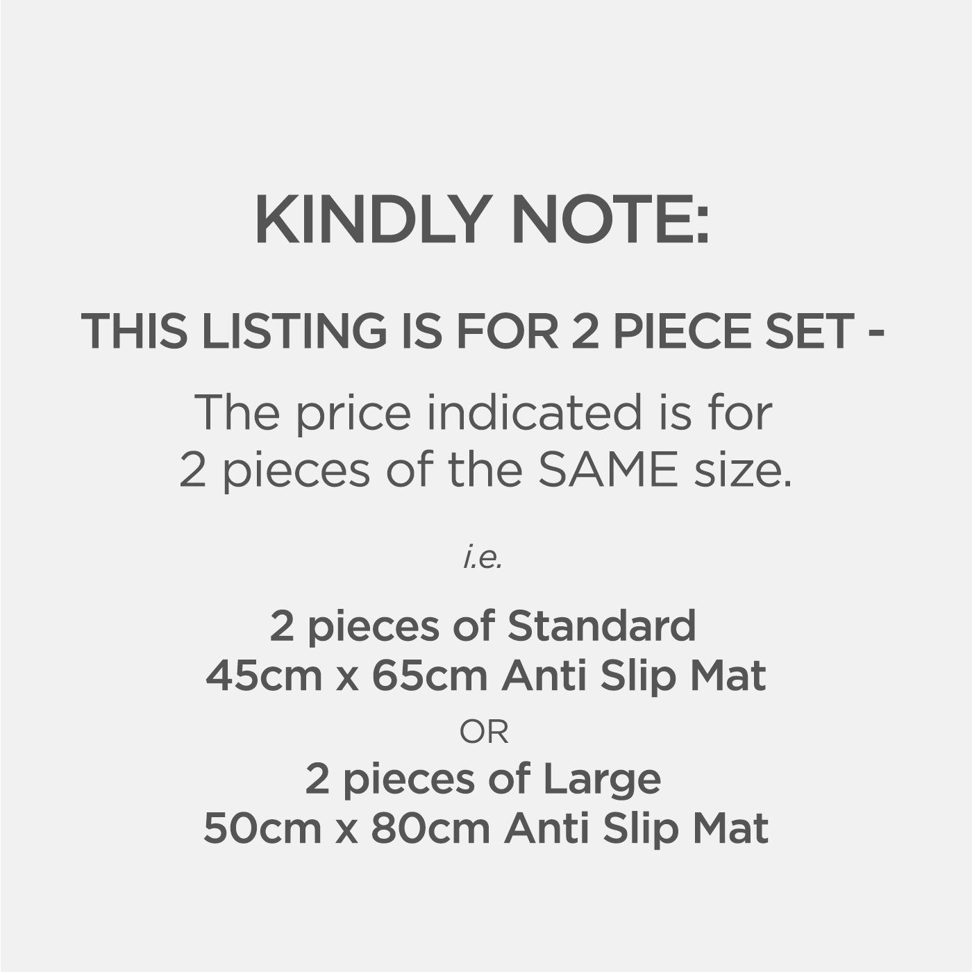 Resort Collection, Combed Cotton Bath Mat with Anti Slip TPR Reverse (1 For 1 Deal)