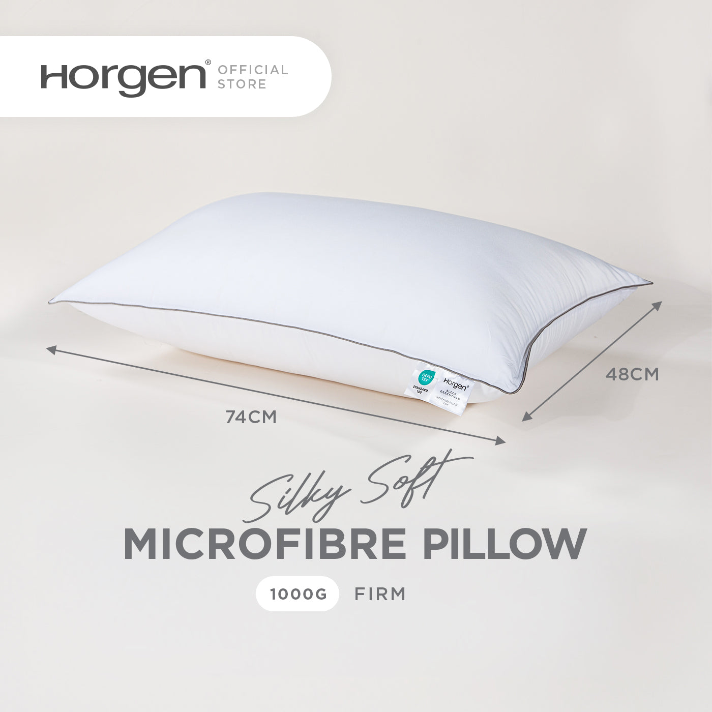 Sleep Essentials Collection, Silky Soft Mibrofibre Pillow