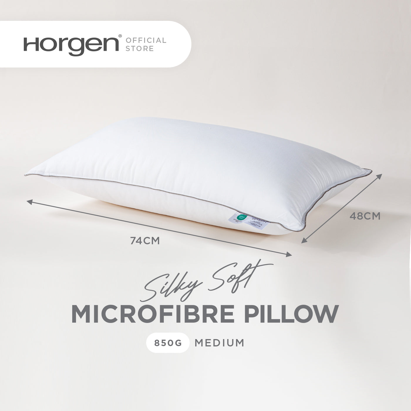 Sleep Essentials Collection, Silky Soft Mibrofibre Pillow