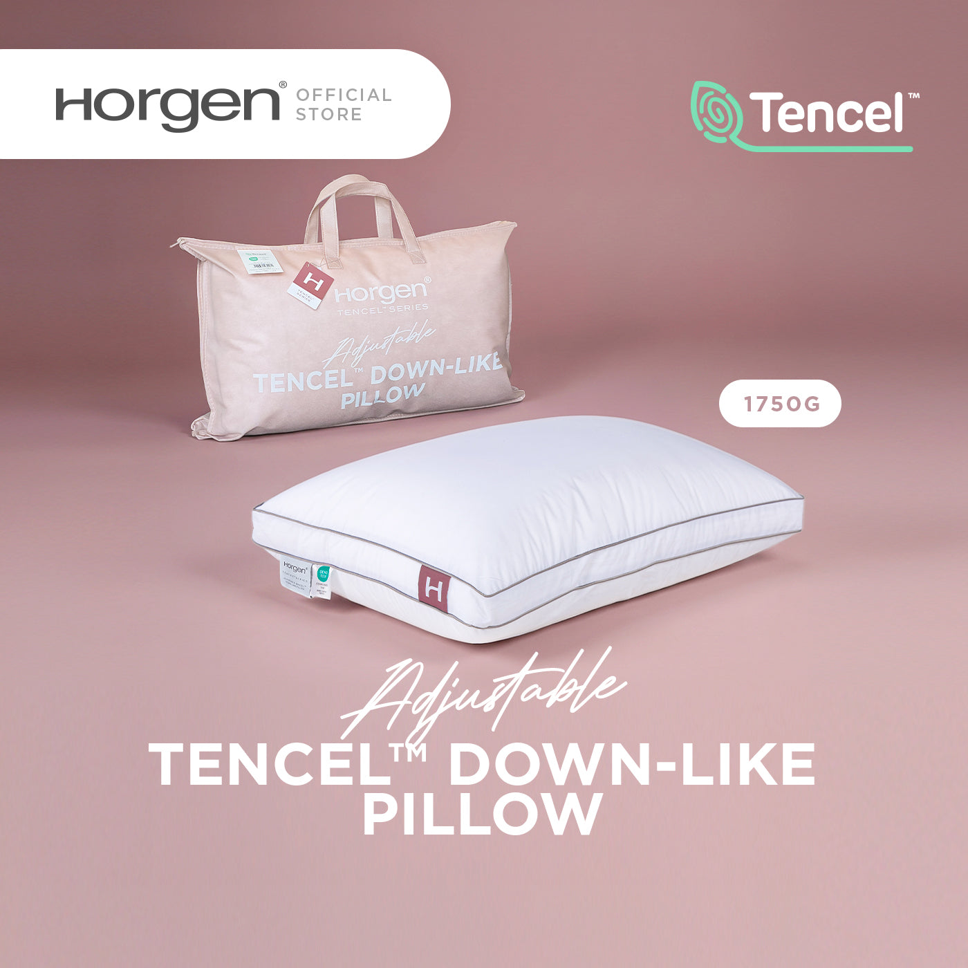 TENCEL™ Collection, Adjustable Luxury Down Like Pillow