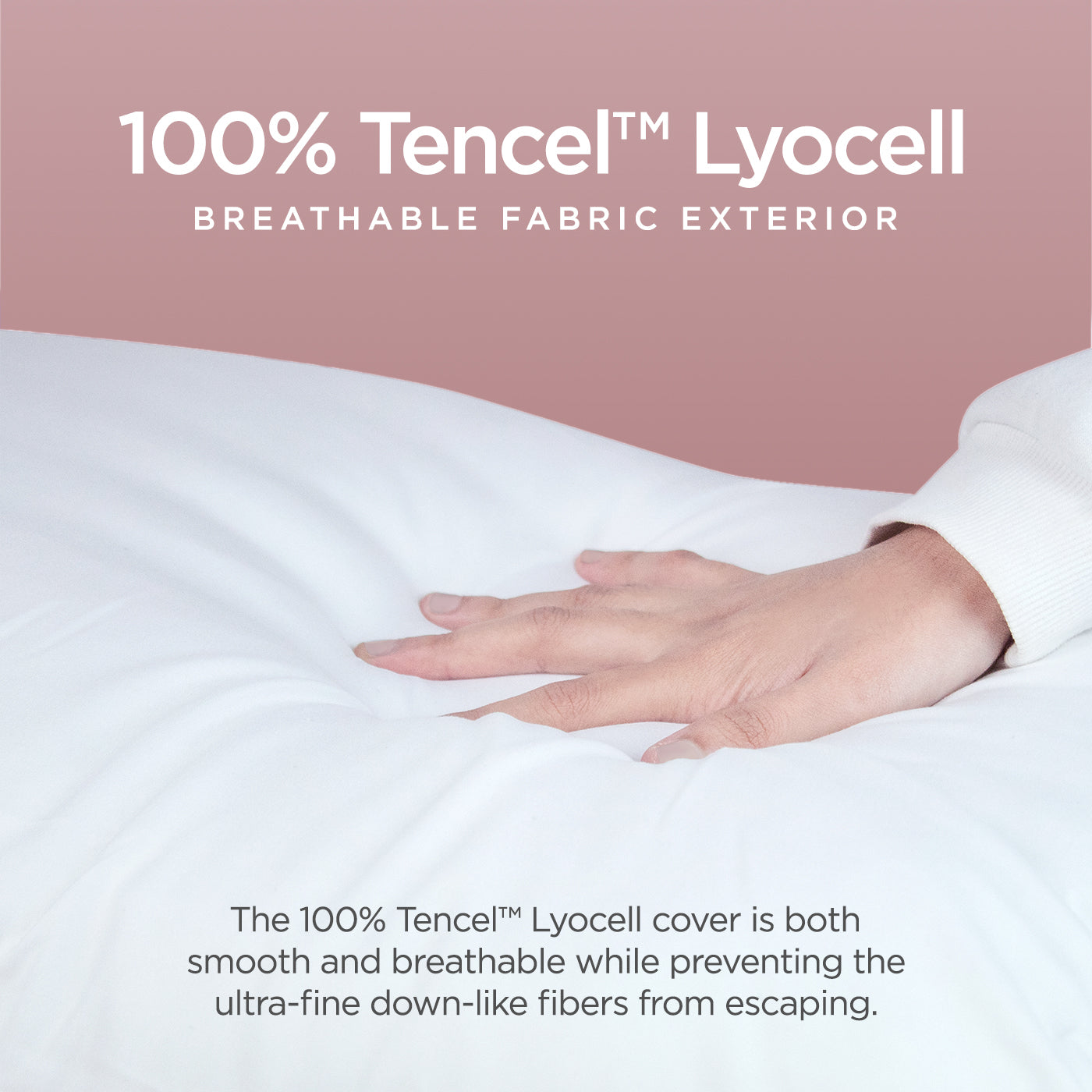 TENCEL™ Collection, Adjustable Luxury Down Like Pillow