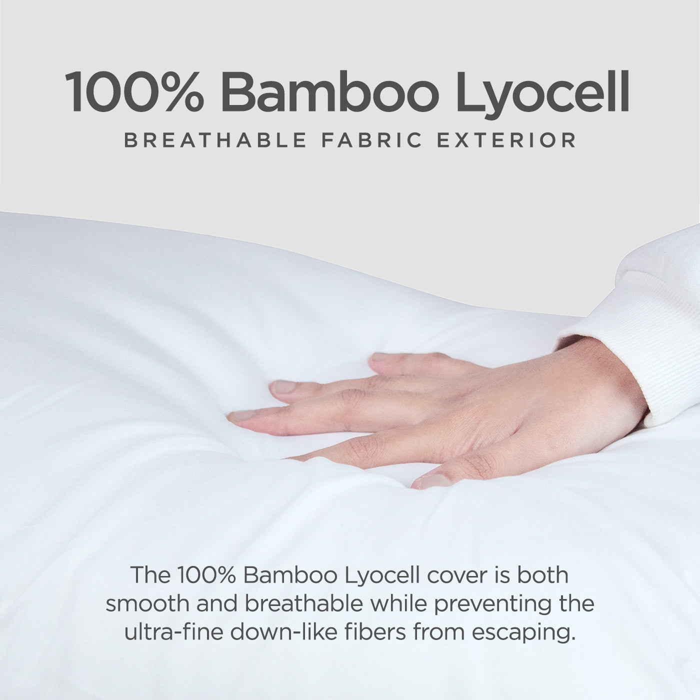 Bamboo Lyocell Collection, Adjustable Down like Pillow
