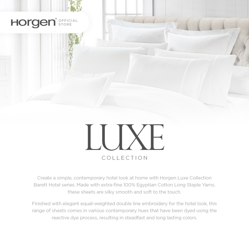 Luxe Collection, Hotel Series Egyptian Cotton Barrett Bed Set (Quilt Cover Included)
