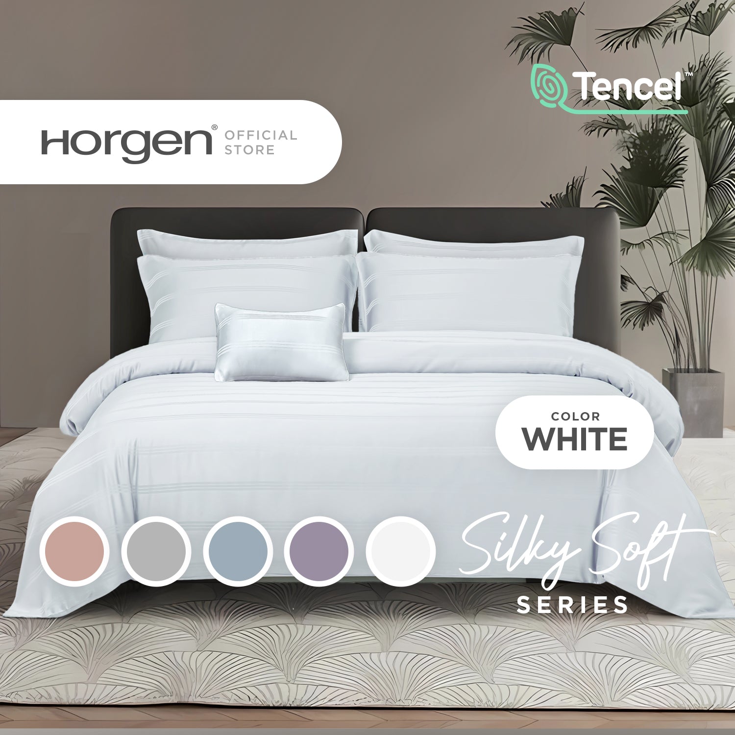 Silky Soft Series, TENCEL™ Jacquard Kyle Fitted Sheet Set (Quilt Cover Excluded)