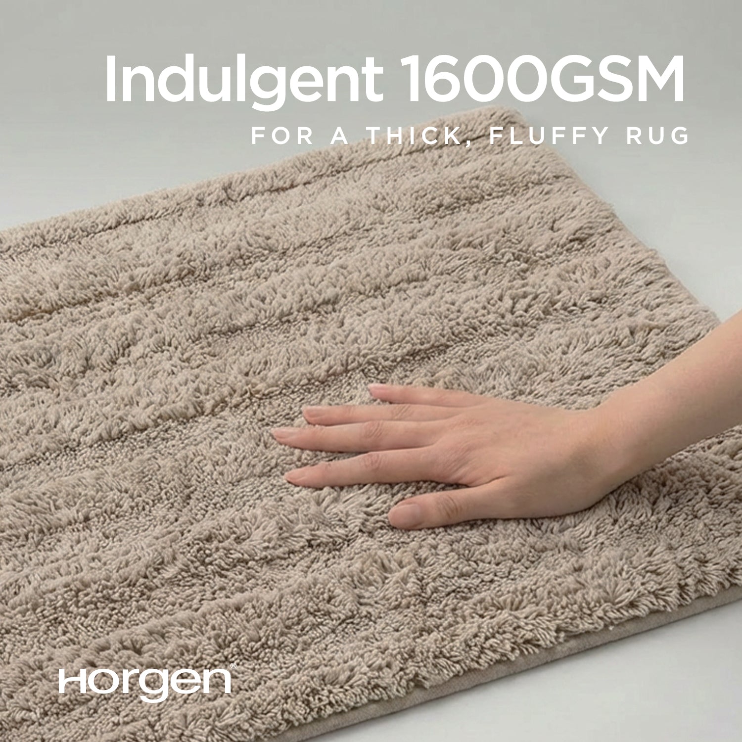 Diamond and Broadway Collection, Cotton Tufted Bath Rug Mat with Anti Slip Reverse