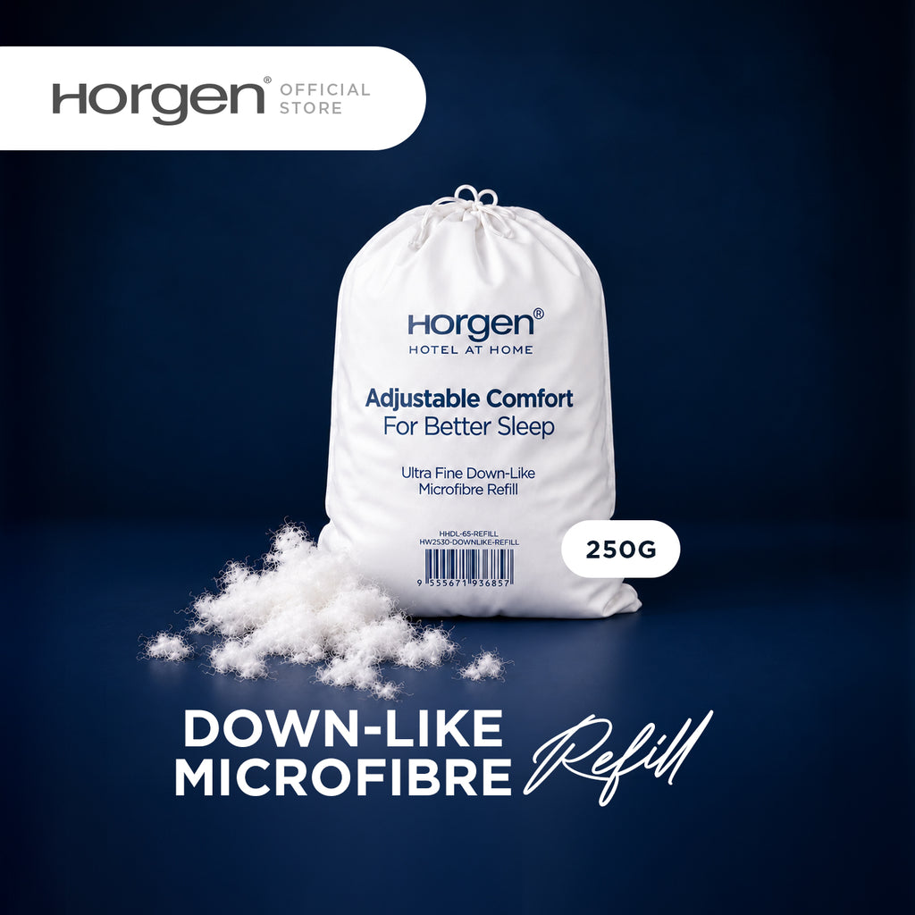 Horgen Pillow Filling Refill, Memory Foam/ Down-Like Microfibre