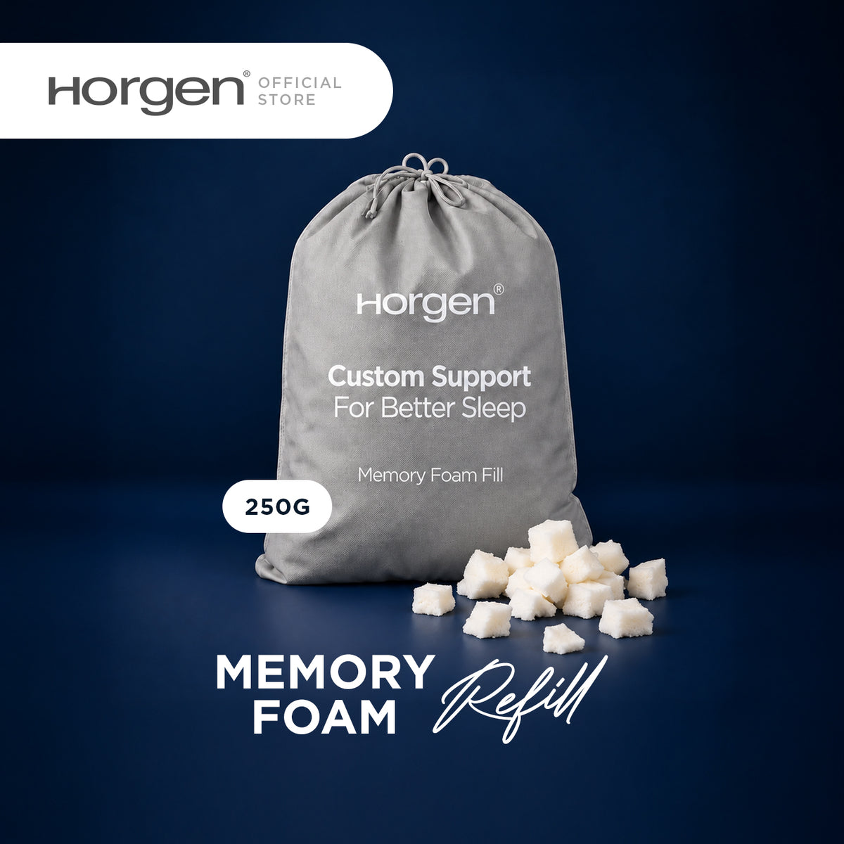 Horgen Pillow Filling Refill, Memory Foam/ Down-Like Microfibre