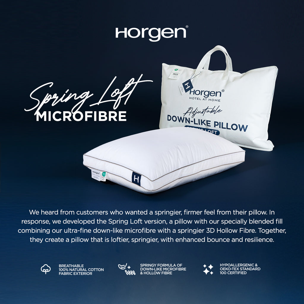 Hotel At Home Collection, Adjustable Down Like/Spring Loft Pillow