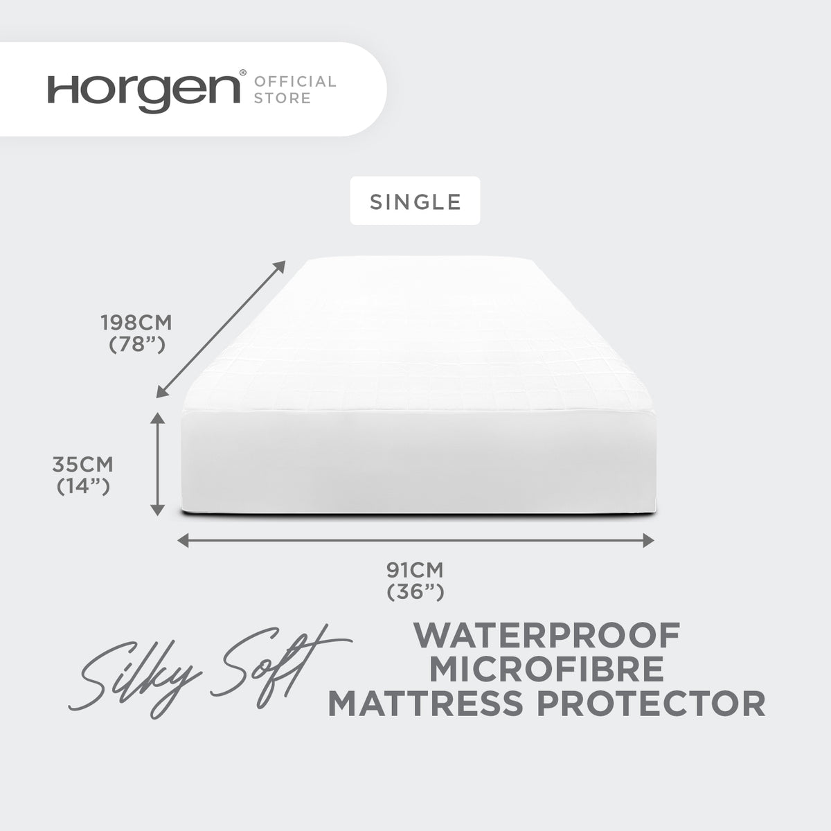 Sleep Essentials Collection, Waterproof Microfibre Mattress Protector