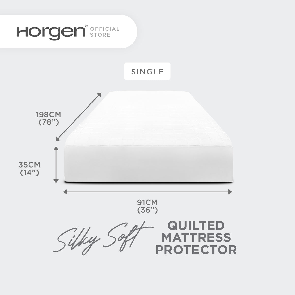 Sleep Essentials Collection, Microfibre Quilted Mattress Protector