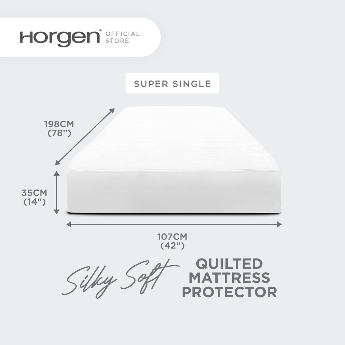 Sleep Essentials Collection, Microfibre Quilted Mattress Protector