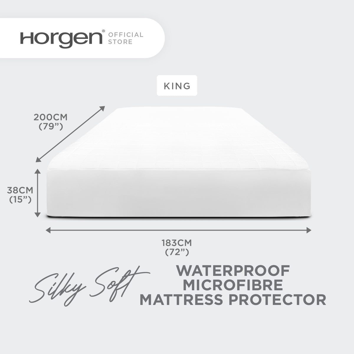 Sleep Essentials Collection, Waterproof Microfibre Mattress Protector