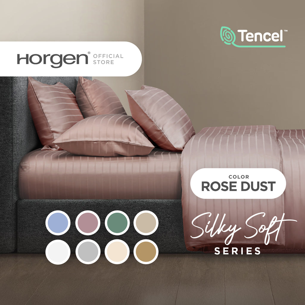 Silky Soft Series, TENCEL™ Jacquard Lyle Fitted Sheet Set (Quilt Cover Excluded)
