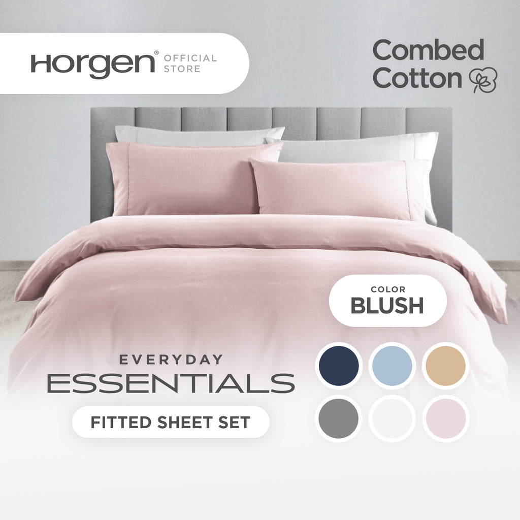 Everyday Essentials, Combed Cotton Series Fitted Sheet Set