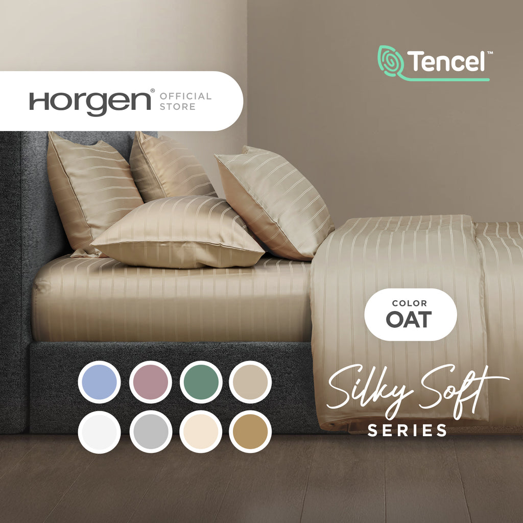 Silky Soft Series, TENCEL™ Jacquard Lyle Fitted Sheet Set (Quilt Cover Excluded)