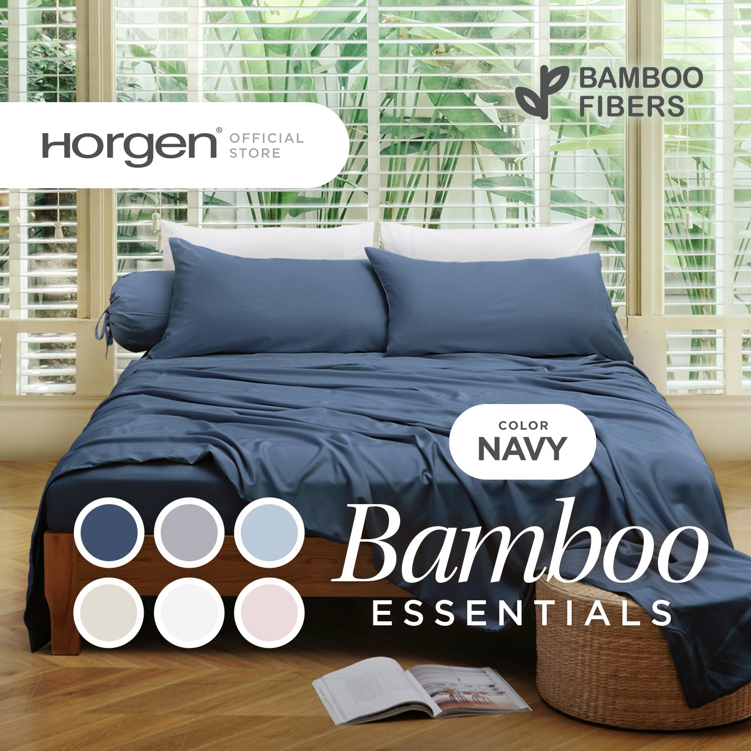 Bamboo Essentials, Bamboo Solid Pillowcases