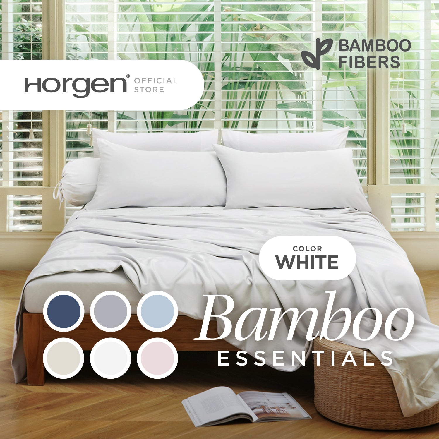 Bamboo Essentials, Bamboo Solid Pillowcases