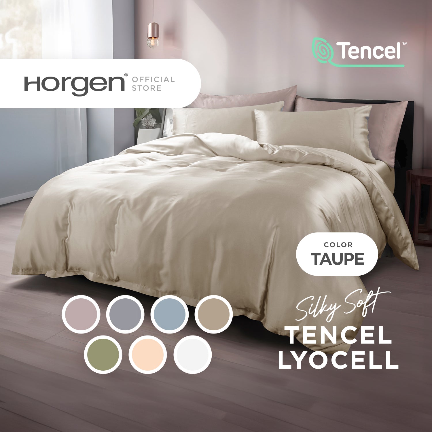 Silky Soft Series, TENCEL™ Lyocell Cara Bed Set (Quilt Cover Included)