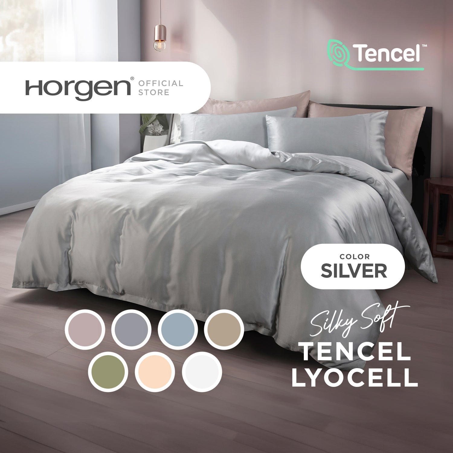 Silky Soft Series, TENCEL™ Lyocell Cara Bed Set (Quilt Cover Included)