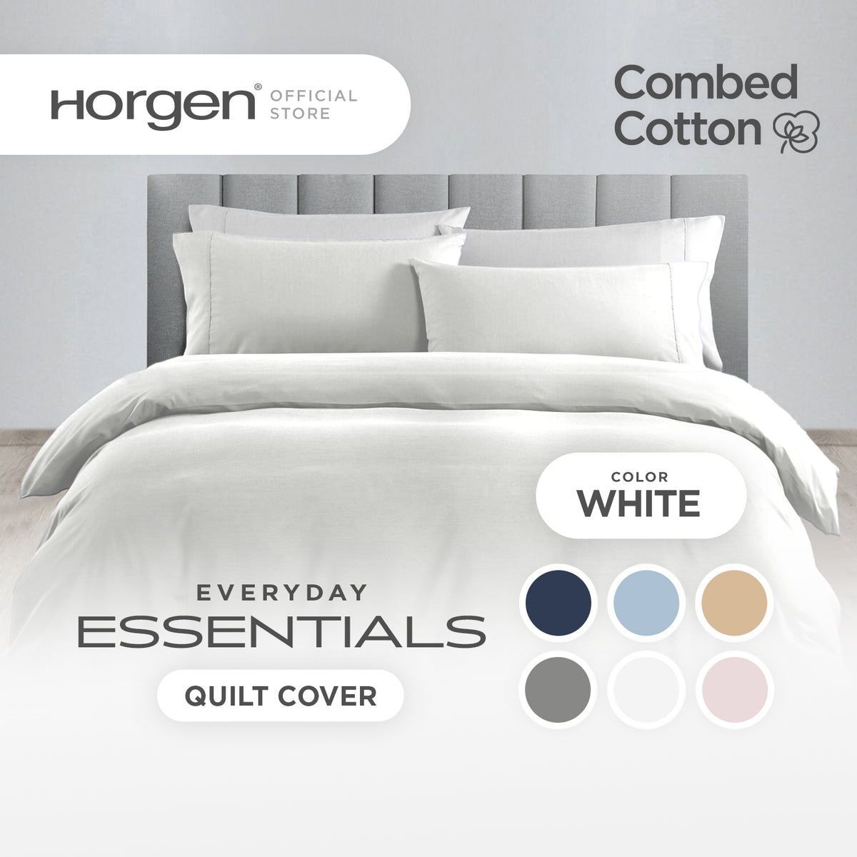 Everyday Essentials, Combed Cotton Series Quilt Cover