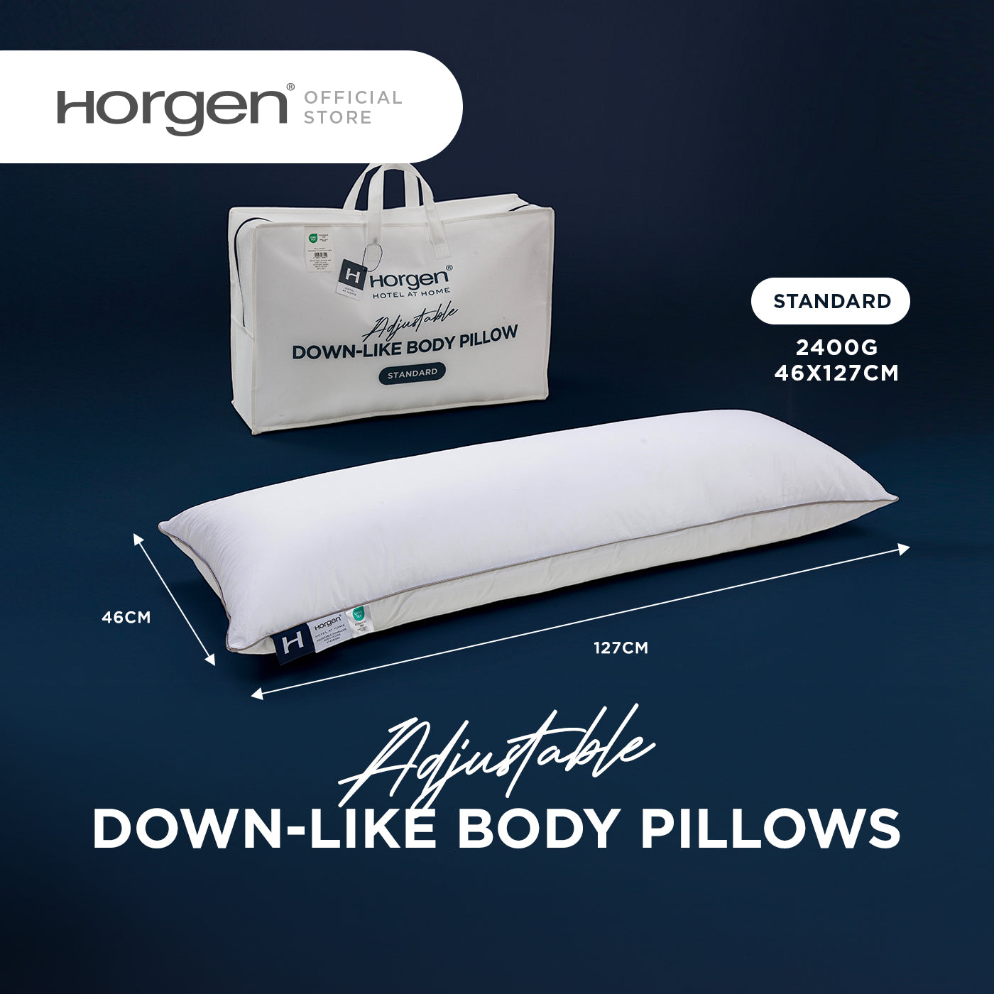 Hotel At Home Collection, Adjustable Down Like Body Pillow