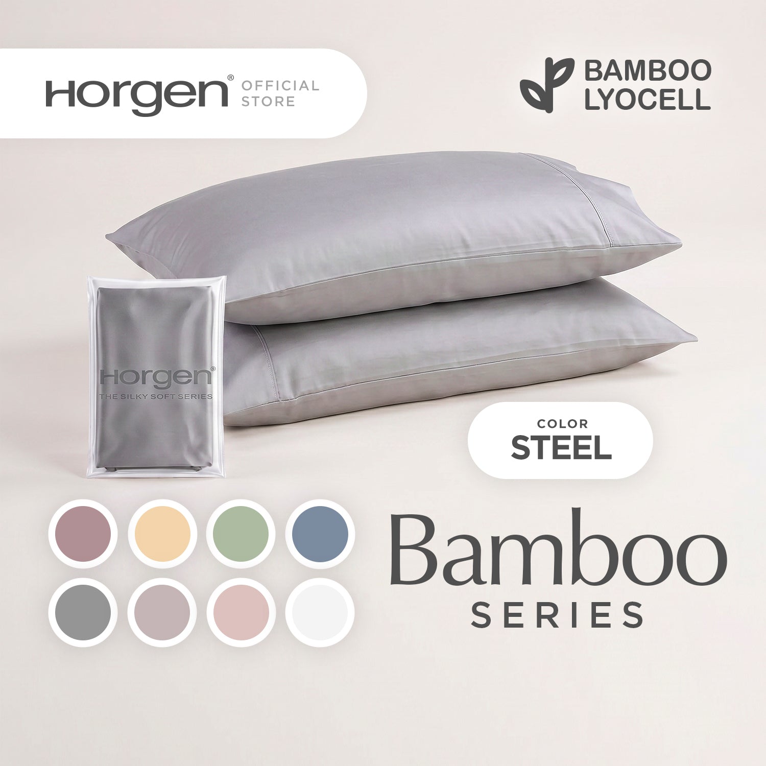Bamboo Lyocell, Silky Soft Pillowcases