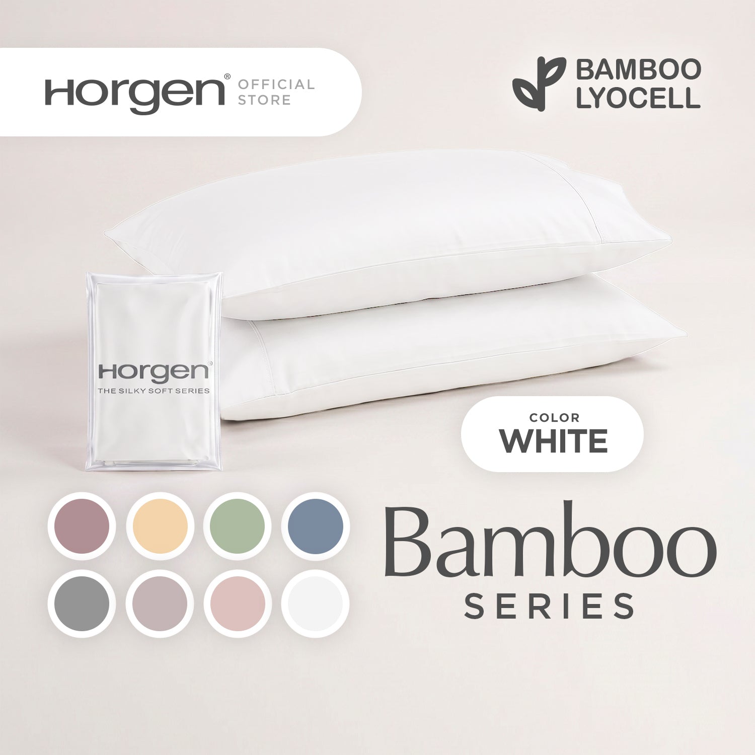 Bamboo Lyocell, Silky Soft Pillowcases