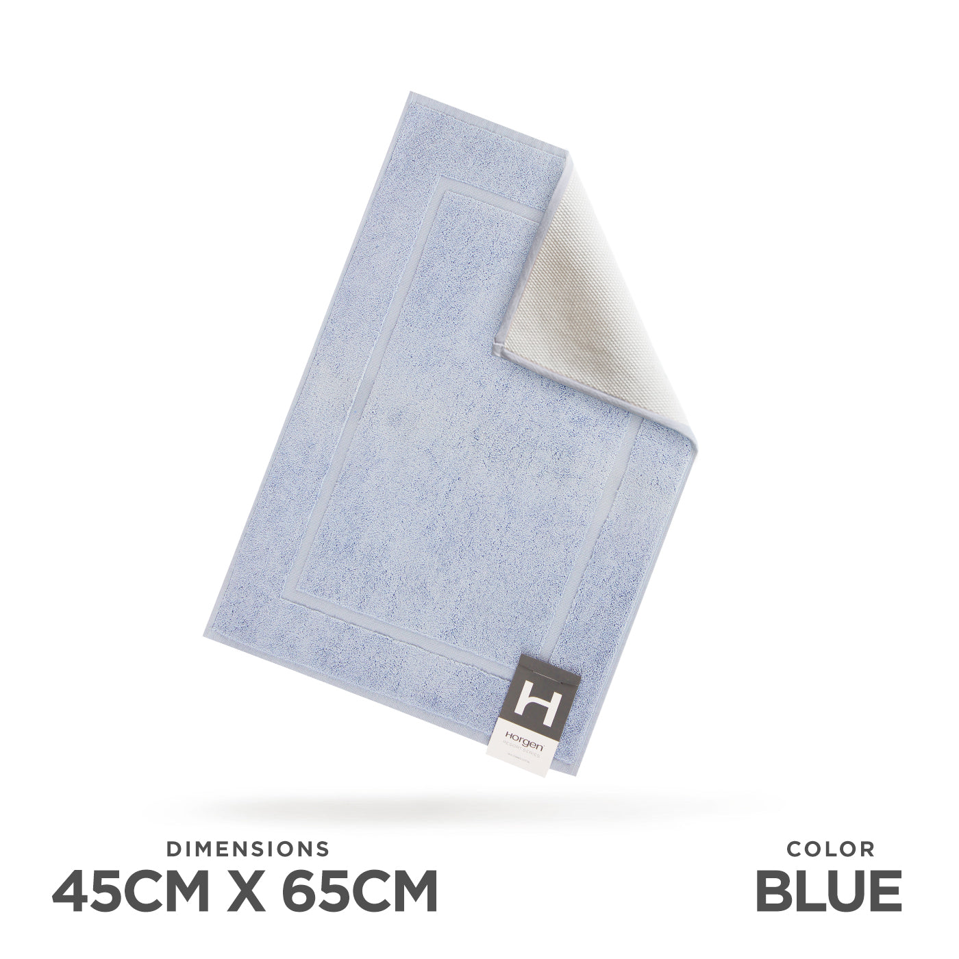Resort Collection, Combed Cotton Bath Mat with Anti Slip TPR Reverse (1 For 1 Deal)