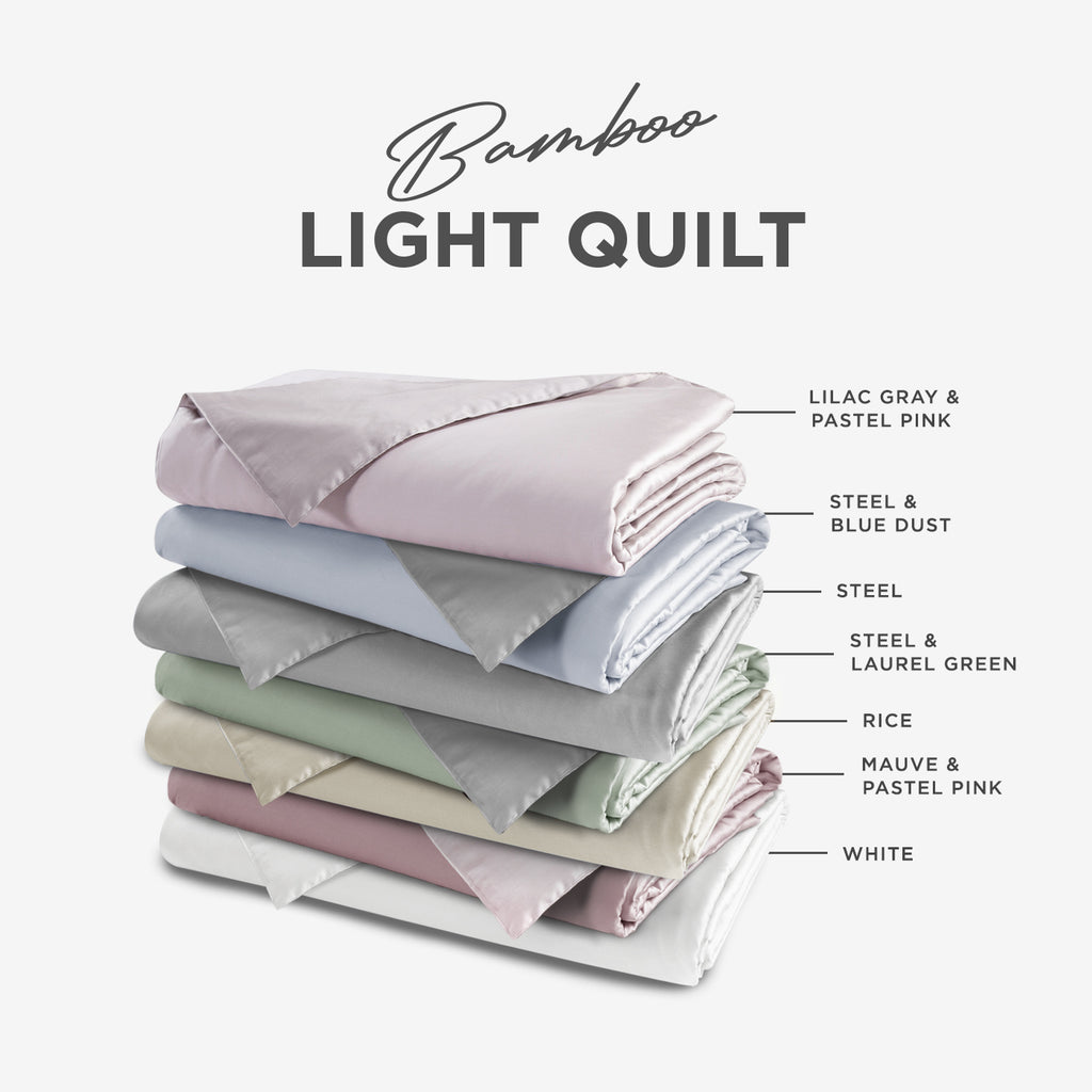 Bamboo Lyocell, Silky Soft Light Summer Quilt Blanket