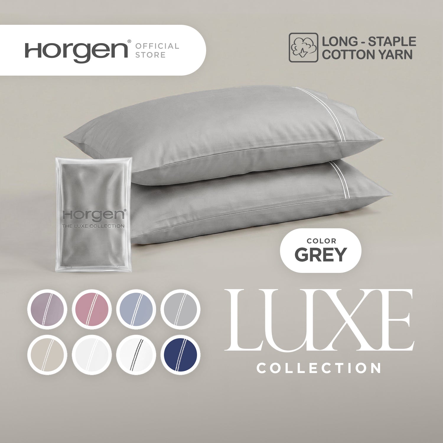 Luxe Collection, Hotel Series Egyptian Cotton Barrett Pillowcases