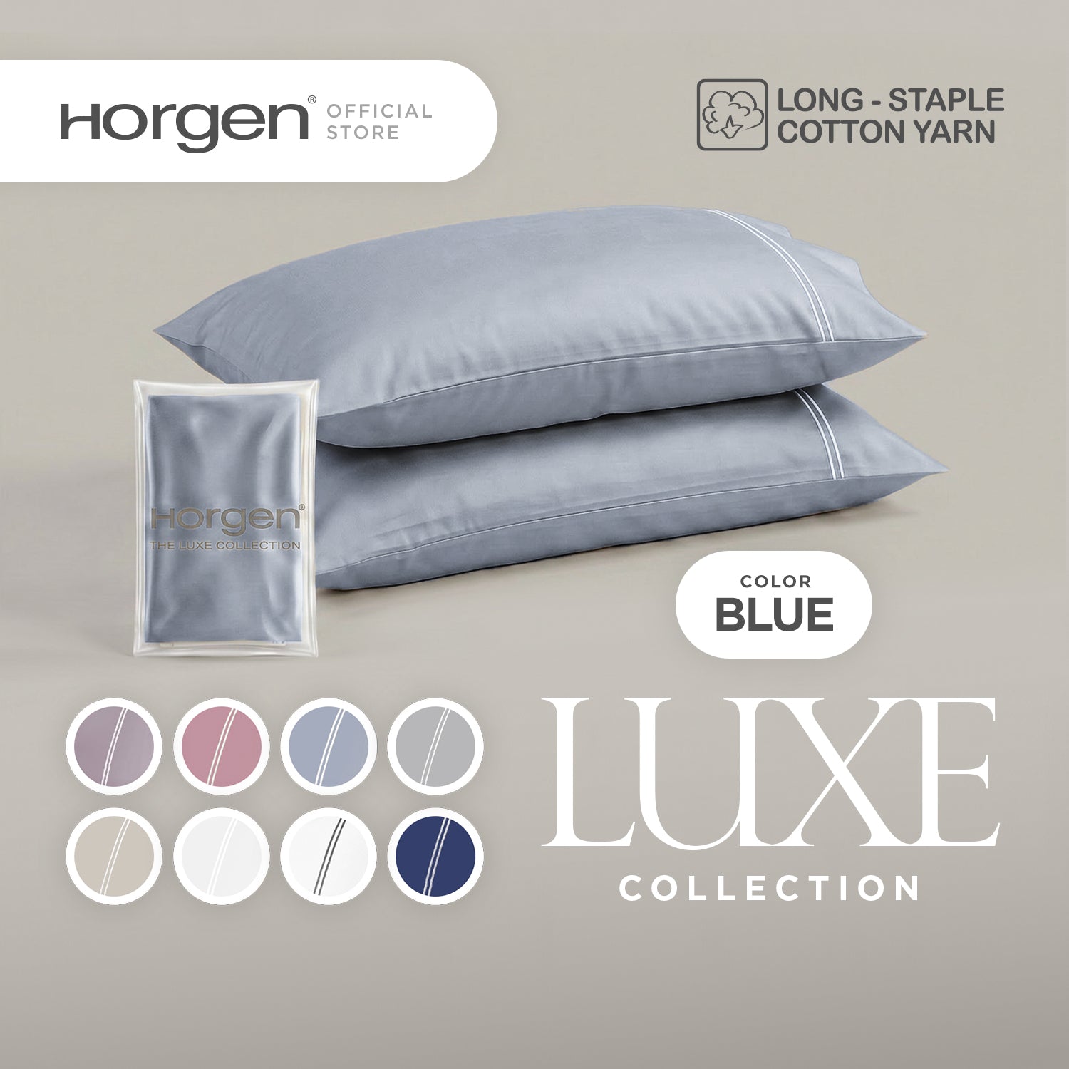 Luxe Collection, Hotel Series Egyptian Cotton Barrett Pillowcases