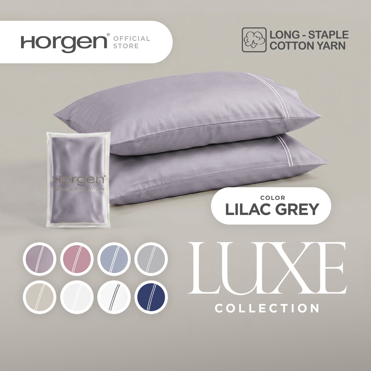 Luxe Collection, Hotel Series Egyptian Cotton Barrett Pillowcases