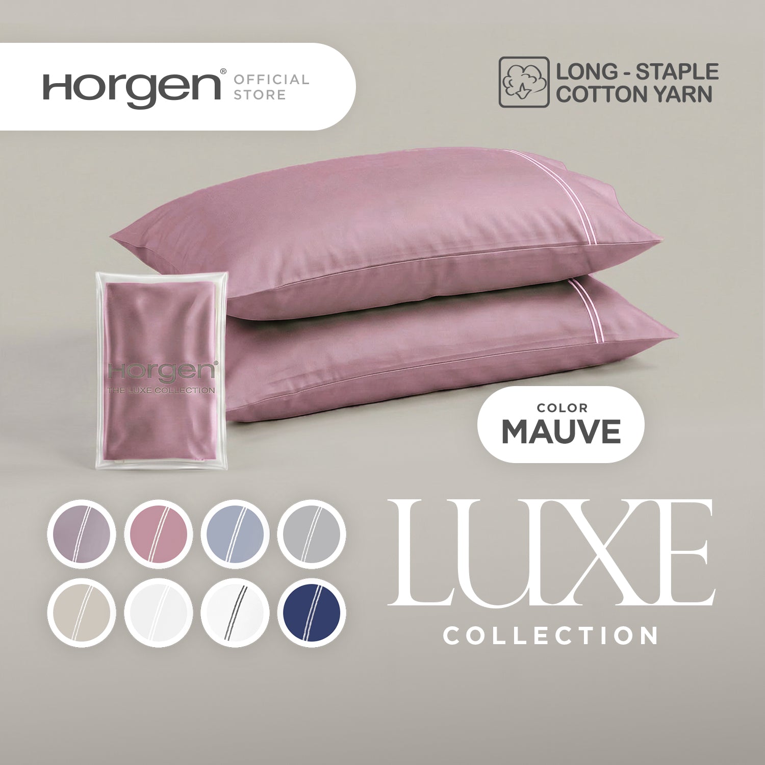 Luxe Collection, Hotel Series Egyptian Cotton Barrett Pillowcases