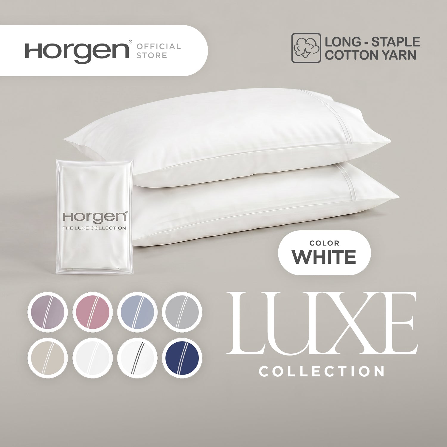 Luxe Collection, Hotel Series Egyptian Cotton Barrett Pillowcases