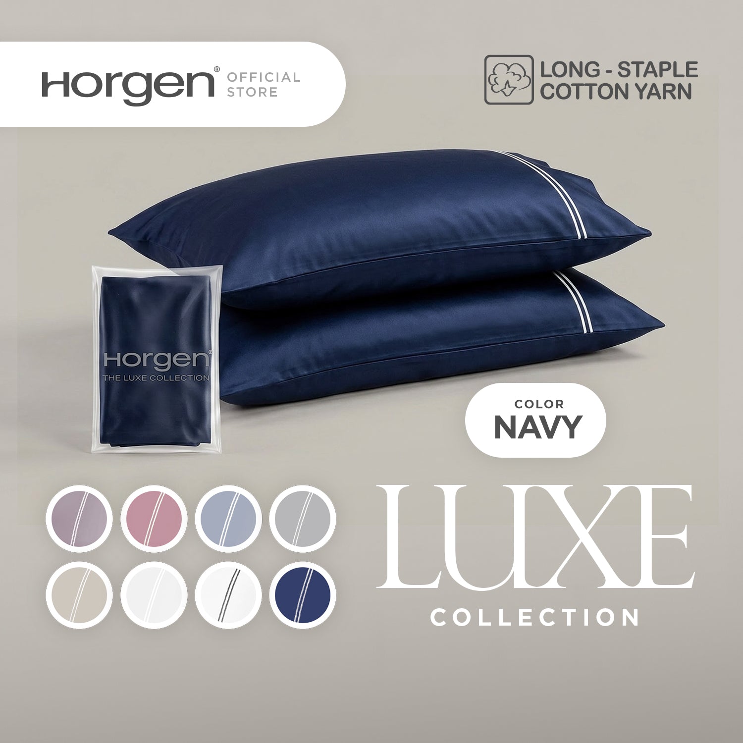 Luxe Collection, Hotel Series Egyptian Cotton Barrett Pillowcases