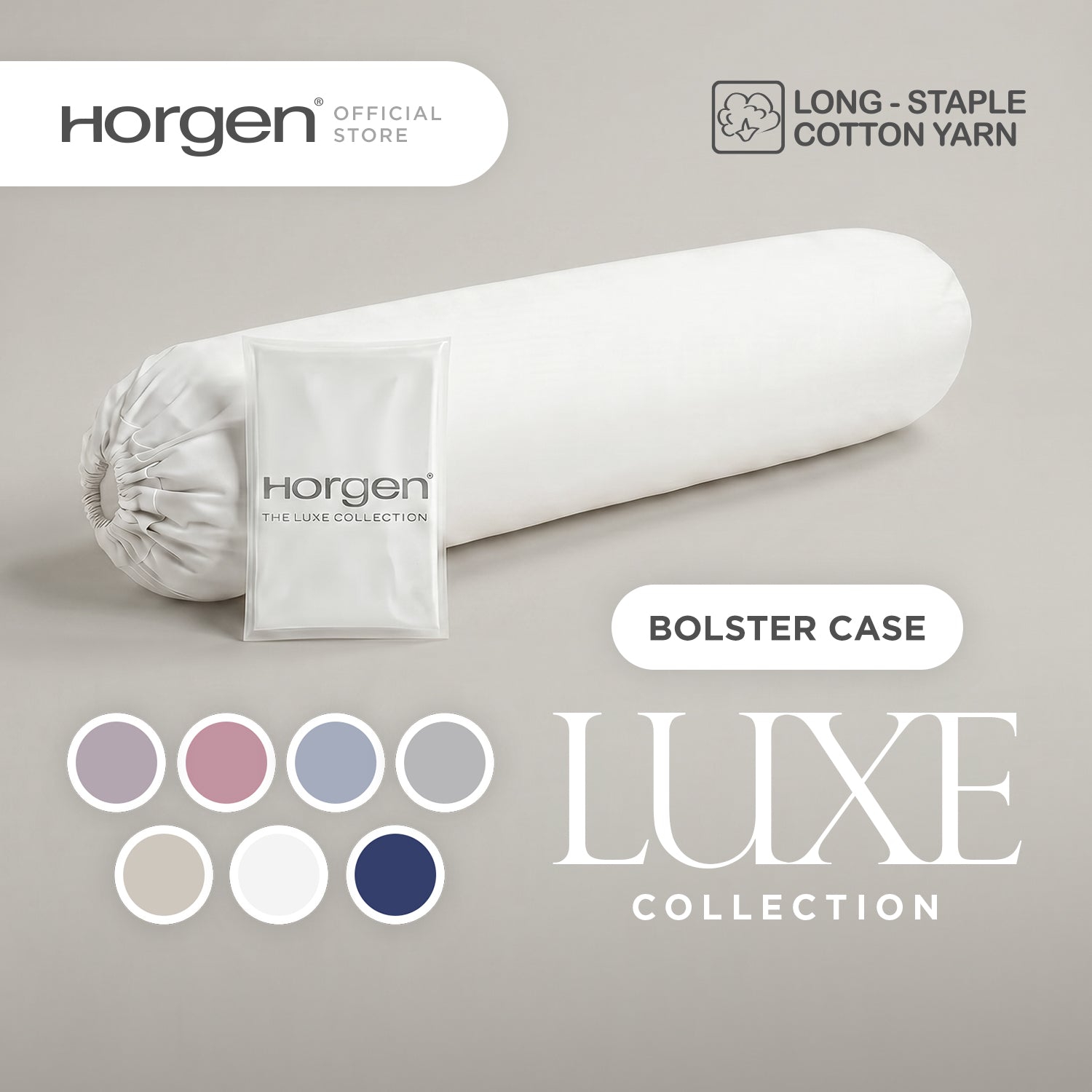 Luxe Collection, Hotel Series Egyptian Cotton Barrett Bolstercase