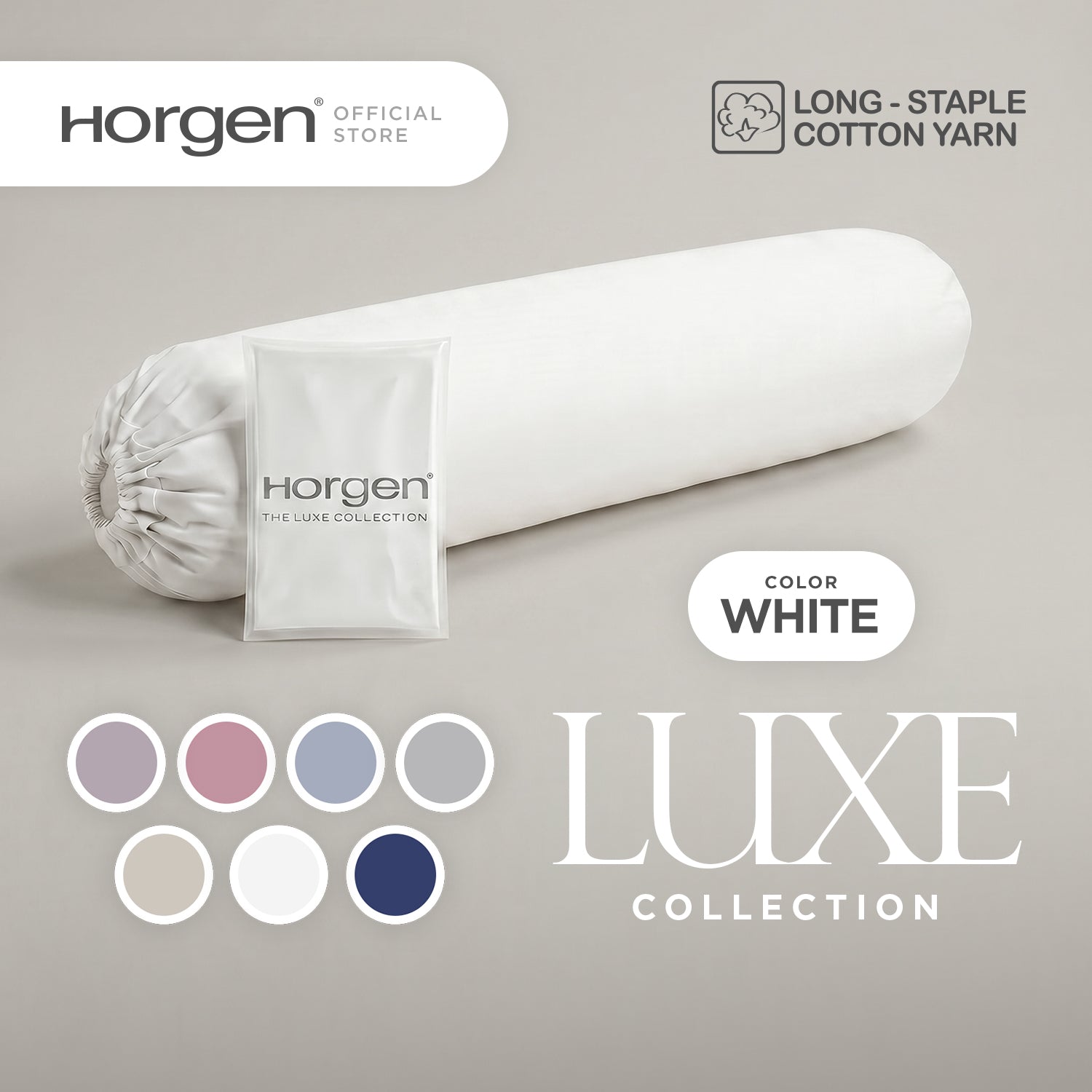Luxe Collection, Hotel Series Egyptian Cotton Barrett Bolstercase