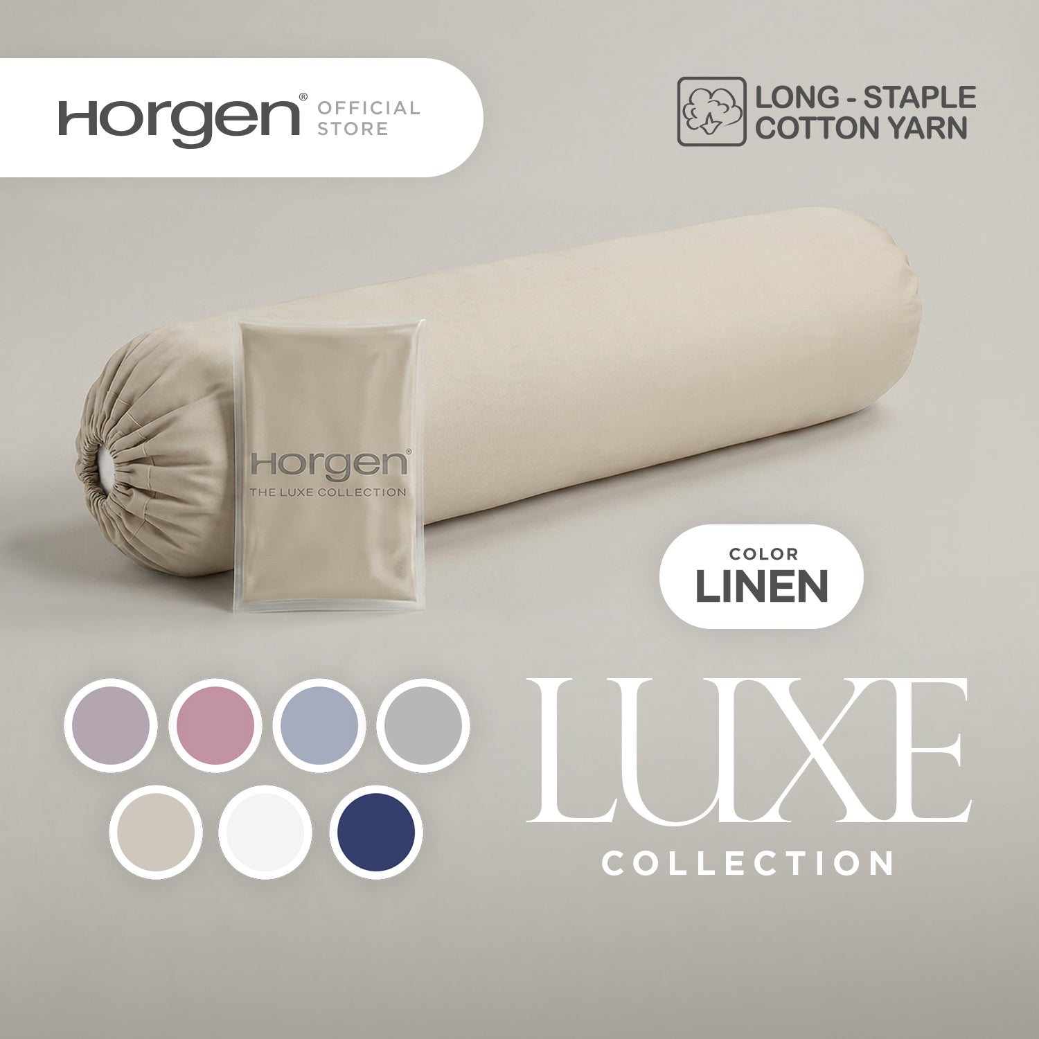 Luxe Collection, Hotel Series Egyptian Cotton Barrett Bolstercase