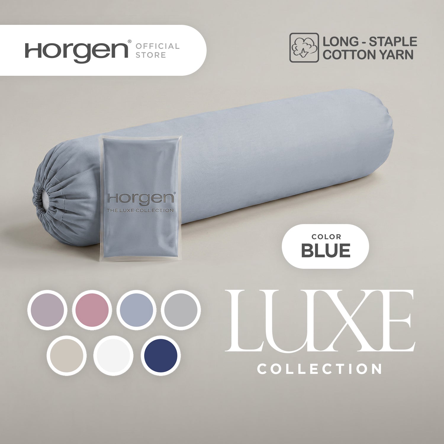 Luxe Collection, Hotel Series Egyptian Cotton Barrett Bolstercase