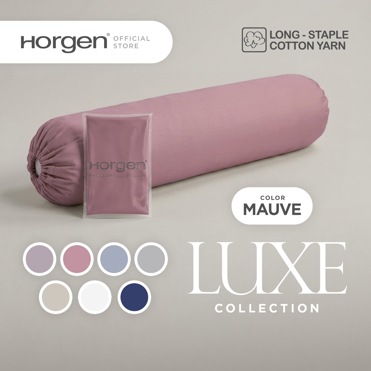 Luxe Collection, Hotel Series Egyptian Cotton Barrett Bolstercase