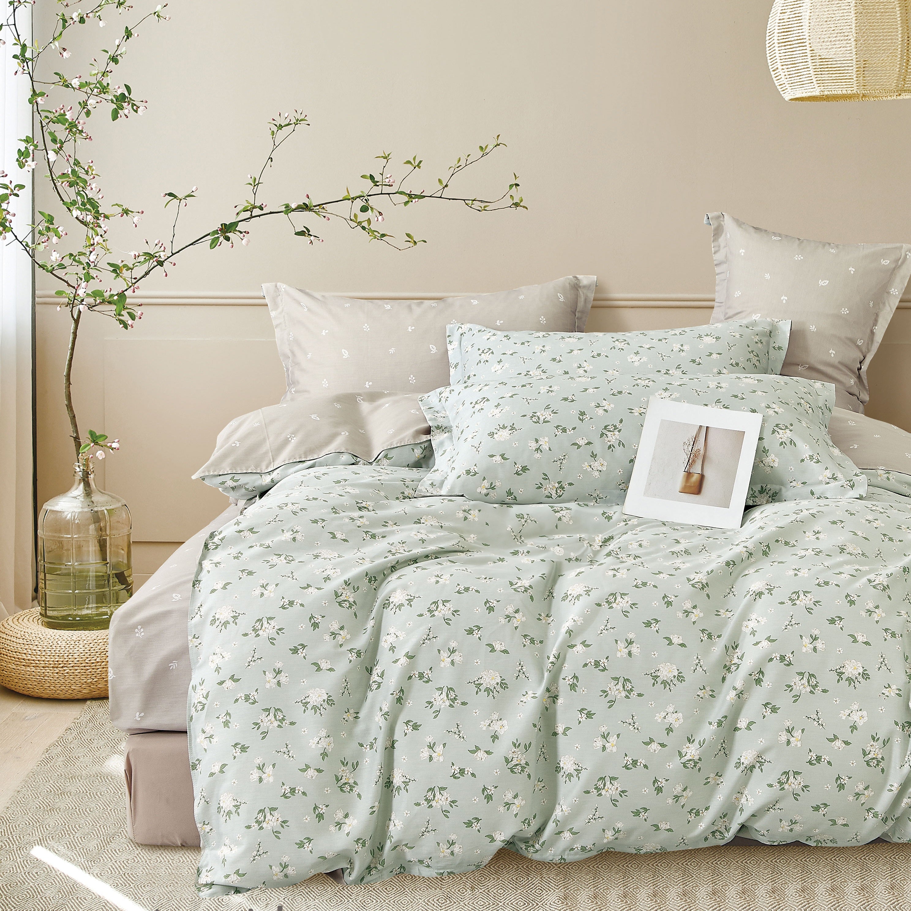 Everyday Impressions, Combed Cotton Fitted Sheet Set (Quilt Cover Excluded)