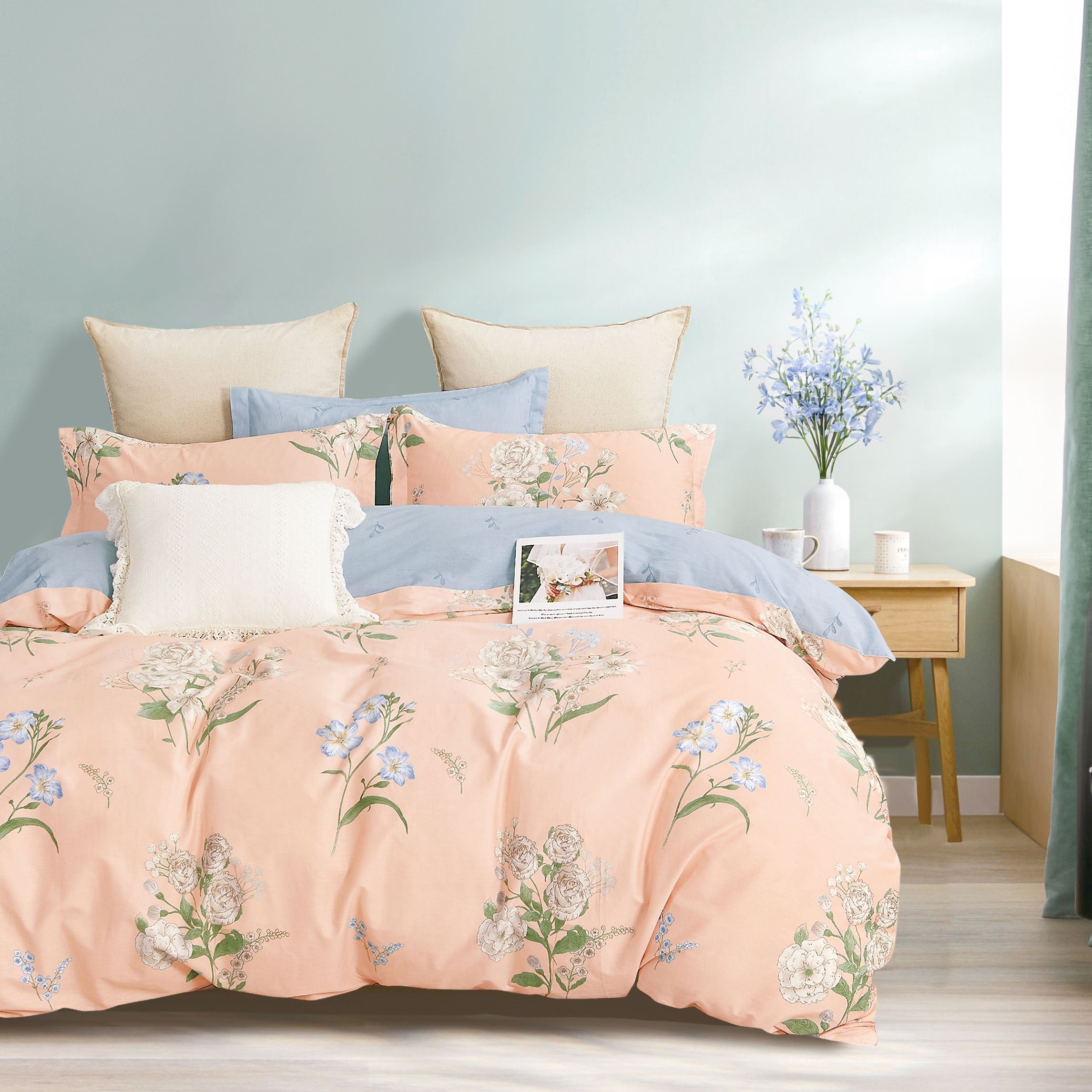 Everyday Impressions, Combed Cotton Fitted Sheet Set (Quilt Cover Excluded)