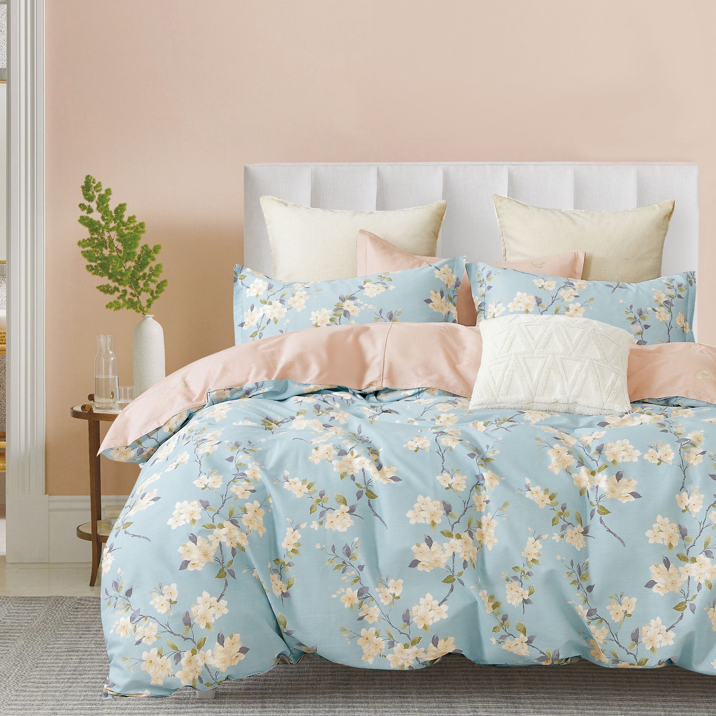 Everyday Impressions, Combed Cotton Fitted Sheet Set (Quilt Cover Excluded)