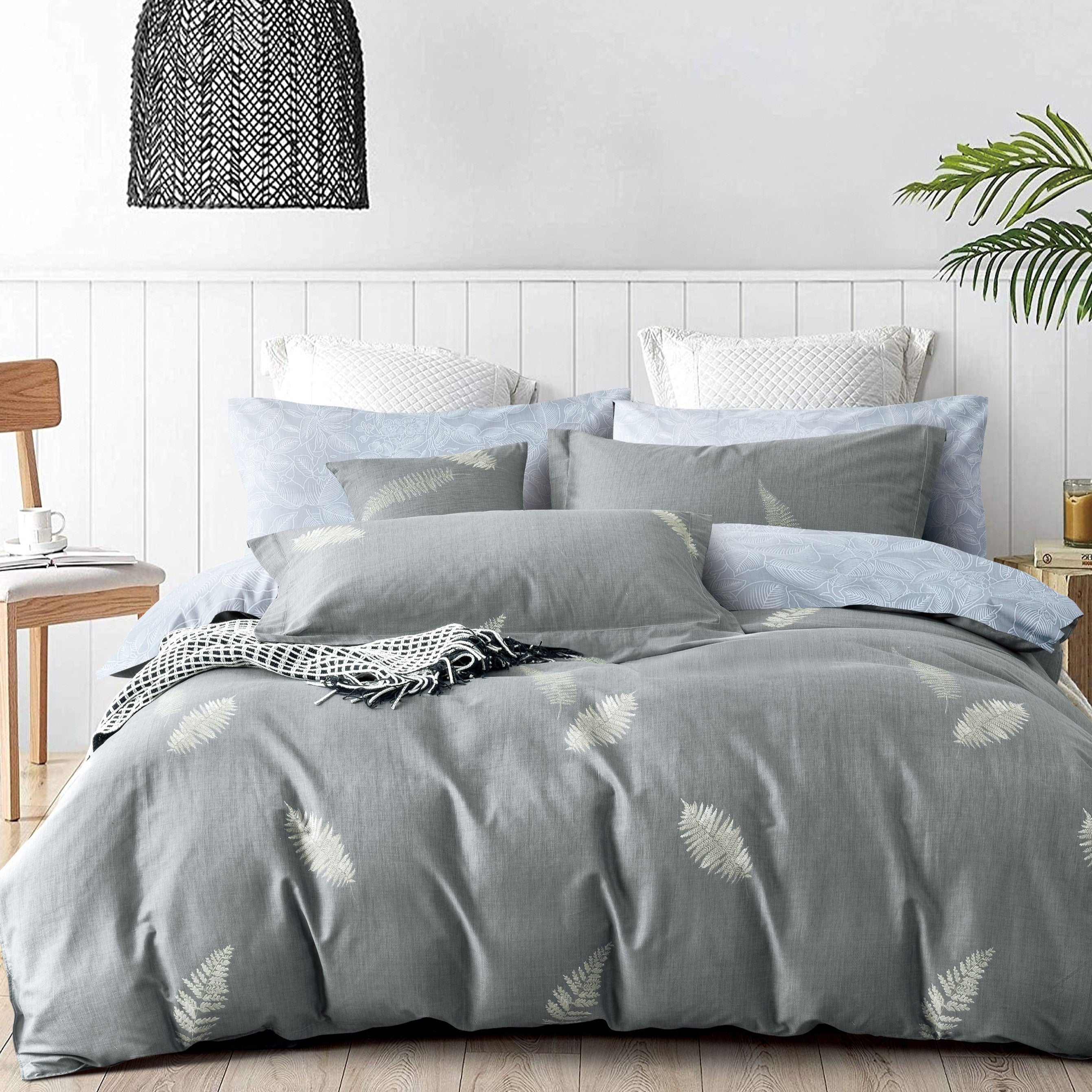 Everyday Impressions, Combed Cotton Fitted Sheet Set (Quilt Cover Excluded)